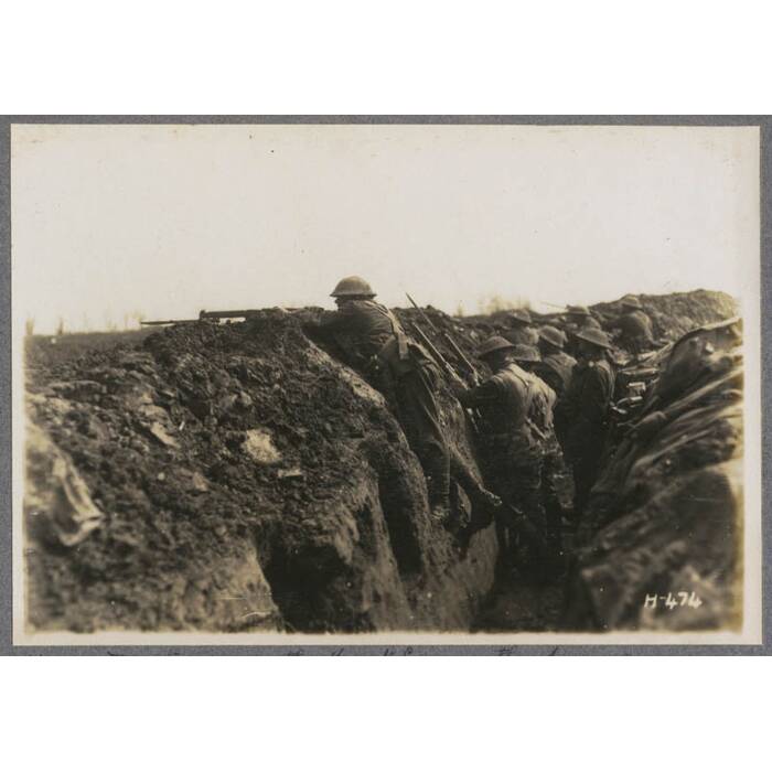 N.Z. troops in the front line on the Somme, La Synge Farm, France