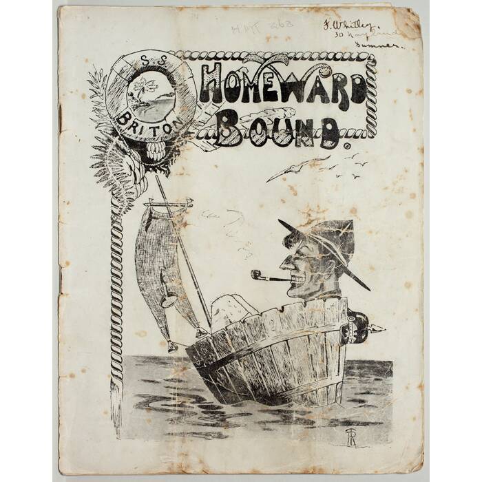 Homeward bound : a souvenir of the H.M.N.Z.T. "Ruahine", Nov-Dec 1919