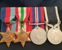 The medals I inherited from my koroua, yet to be professionally mounted.