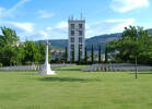 Overview of Caserta War Cemetery, Italy.