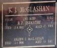 Pyes Pa Cemetery, Tauranga. RSA Row A.2. Plot 141.
Also. His 2nd wife. Aileen Elsie McGlashan, nee Larsen.