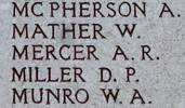 Andrea's name is on Chunuk Bair New Zealand Memorial to the Missing, Gallipoli,Turkey.