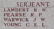 Charles Young's name is on Lone Pine Memorial to the Missing, Gallipoli, Turkey.