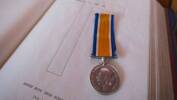 2015 Photo of Lionel Hall's British War Medal now on display at Napier Boys High School