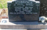 STUBBINGS - In loving memory of VINCENT WALTER, beloved husband of Mavis Lorraine, a loving father, died 2 June 1965 aged 48 years.He is buried in the Taruheru Cemetery,  Gisborne Block 26 Plot 232 