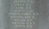 George's name is inscribed inside Runnymede Memorial.