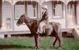 Before the First World War Amelia Bagley inspected Maternity Hospitals amd set up nursing station in remote parts of NZ.  Amelia on horseback when she visited the district Nurse at Te Araroa, East Coast