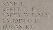 Walter's name is inscribed on Messines Ridge NZ Memorial to the Missing, West-Flanders, Belgium.