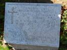 Walter Jones' grave marker Twelve Tree Copse Cemetery