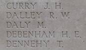 Martin's name is inscribed on Tyne Cot Memorial to the Missing, Belgium.