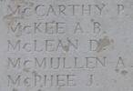 Arthur's name is inscribed on Messines Ridge NZ Memorial to the Missing, West-Flanders, Belgium.