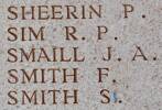 James Smaill's name is on Lone Pine Memorial to the Missing, Gallipoli, Turkey.