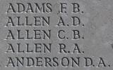 Albert's name is inscribed on Caterpillar Valley NZ Memorial to the Missing, France.