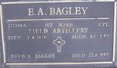 Plaque at Taumarunui New Cemetery RSA Section