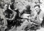 Jim Carter (front right) on exercise