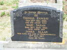 Headstone on family grave at Hyde Cemetery, Central Otago