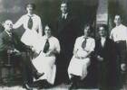 Sydney (Standing in the middle) with his family. Extreme left his father John. Second from right his mother Lilian. His sisters from left to right, Stella, Hina, Nancy. Extreme right his brother David.