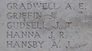 James Hanna's name is inscribed on Tyne Cot Memorial to the Missing, Belgium.