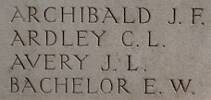 James Archibald's name is inscribed on Messines Ridge NZ Memorial to the Missing, West-Flanders, Belgium.