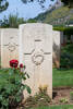 Herbert's gravestone, Cassino War Cemetery, Italy.