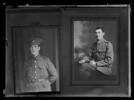 Portrait of Lance Bridge and an unidentified soldier, 1915-1916, Wellington, by Berry &amp; Co. Purchased 1998 with New Zealand Lottery Grants Board funds. Te Papa (B.044984)