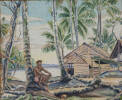 Watercolour painting made in Solomon Islands.