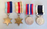 WWII medals - back