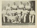 Captain L.S. Jennings of the 2nd Battalion Otago Infantry Regiment pictured - sitting third from left middle row holding bat -as Captain of the Nelson College Cricket Team 1906