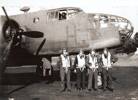 John with his crew and aircraft, B25, 180 Sqd RAF, 