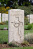 Jack's gravestone, Sangro River War Cemetery, Italy.