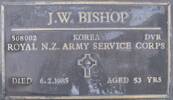 Plaque at Taumarunui Cemetery RSA Section