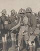 Lt Col Freeth inspecting men of 7th South African Infantry the unit he commanded in East Africa during the First World War