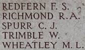 Charles Spurr's name is on Chunuk Bair New Zealand Memorial to the Missing, Gallipoli,Turkey.