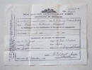 Documentation of leave for Norman William Chappell issued in 1919.