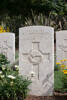 Everard's gravestone, Sangro River War Cemetery, Italy.