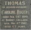 Thomas Henry Rogers I - Grave Stone