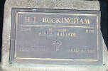 1st NZEF, 22765 Rfm H J BUCKINGHAM, Rifle Brigade, died 16 September 1983 aged 92 years He is buried in  the Taruheru Cemetery, Gisborne Blk RSA 34 Plot 136