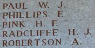 Hubert's name is on Lone Pine Memorial to the Missing, Gallipoli, Turkey.