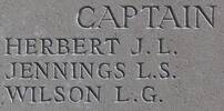 Louis Wilson's name is inscribed on Caterpillar Valley NZ Memorial to the Missing, France.