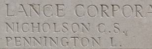 Lionel's name is inscribed on Caterpillar Valley NZ Memorial to the Missing, France.