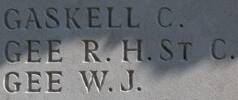 Charles Gaskell's name is inscribed on Caterpillar Valley NZ Memorial to the Missing, France.