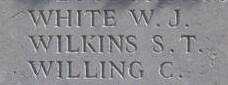 William's name is on the Caterpillar Valley Memorial to the Missing, Longueval, Somme, France.