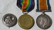 Richard Horne (Dick) Templeton&#39;s WW1 medals (back)