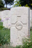 Trevor's gravestone, Sangro River War Cemetery, Italy.