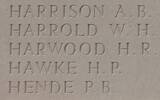Peter's name is inscribed on Messines Ridge NZ Memorial to the Missing, West-Flanders, Belgium.
