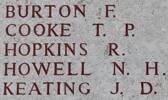 Frank's name is on Lone Pine Memorial to the Missing, Gallipoli, Turkey.