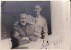 With Dave Johnson at Cons. depot Xmas Day, 1940