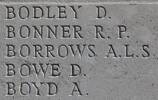 Andrew's name is inscribed on Caterpillar Valley NZ Memorial to the Missing, France.