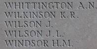 Johnson's name is inscribed on Caterpillar Valley NZ Memorial to the Missing, France.