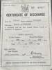 Photo of Keith's discharge certificate
